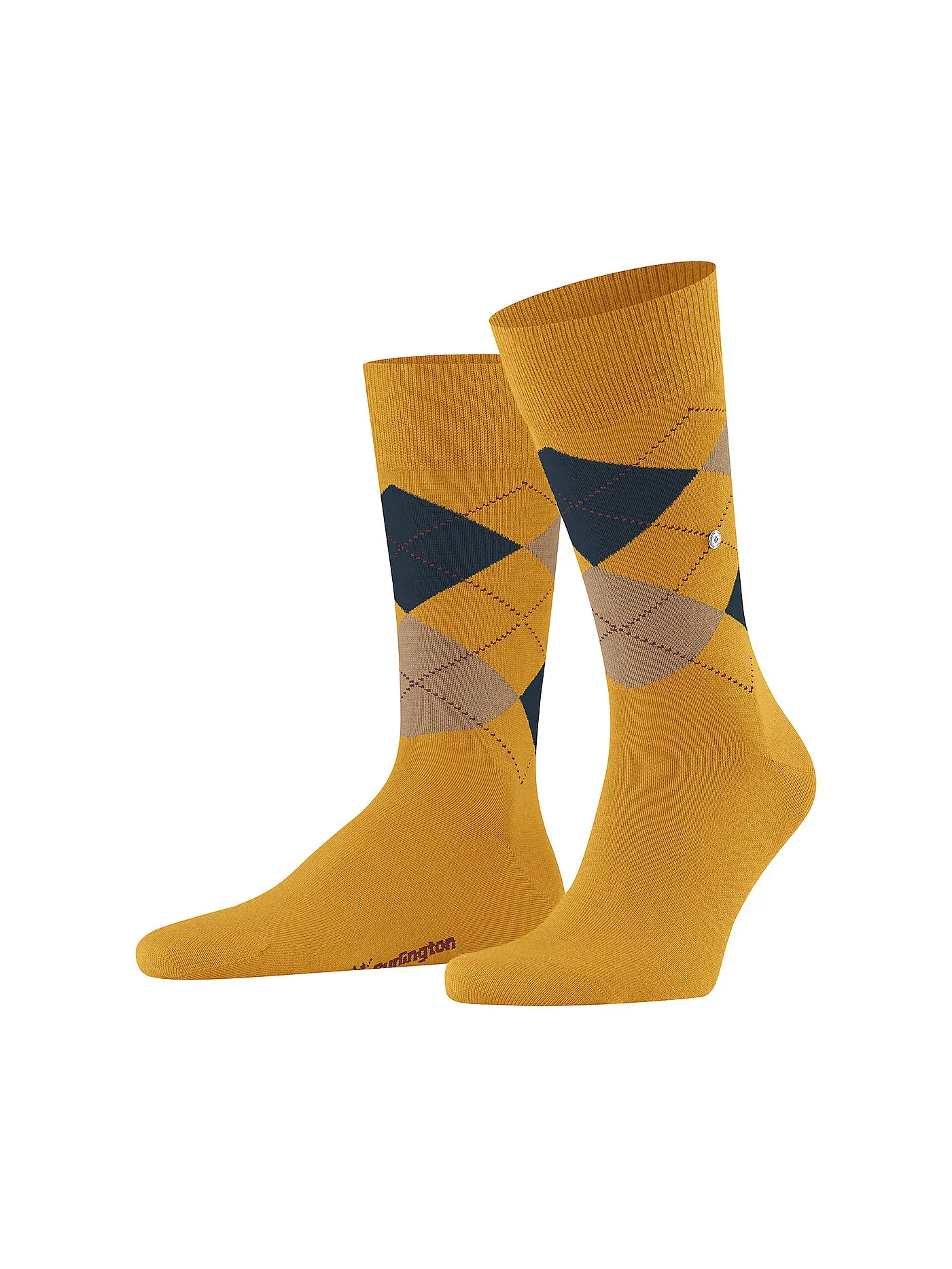 BURLINGTON | Herren Socken EDINBURGH 40-46 curry | gelb
